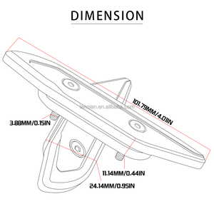 Cubierta de abrazadera de aluminio para parabrisas de motocicleta YAMAHA, soporte de espejos laterales de visión trasera para moto YAMAHA <span class=keywords><strong>T</strong></span> <span class=keywords><strong>MAX</strong></span> 2012 2013 <span class=keywords><strong>2014</strong></span> 2015 2016 2017 - Product Image 5