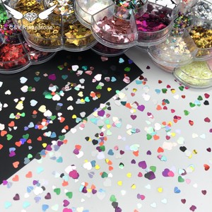CY Mixed 3D Nail Charms Mixed Resin Heart Jewelry para DIY Nail Art Kit Decoración - Product Image 4