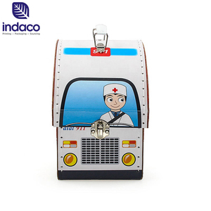 Valise de rangement pour jouets d'enfants en carton, motif Docteur innovant 2026, en forme d'ambulance, pour jeu de docteur - Product Image 5