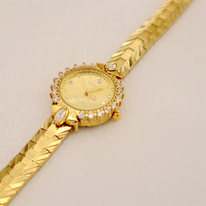 Minimamente retrò luce di nicchia orologio d'oro di lusso per le donne orologi antichi donne bracciale <span class=keywords><strong>antico</strong></span> con diamanti signore orologi da polso - Product Image 3