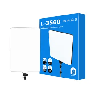 L-3560 24inch Studio Flash Panel Light Live Streaming Lamps Meter shoot a movie Strobe Light Led Panel Lights for Photography