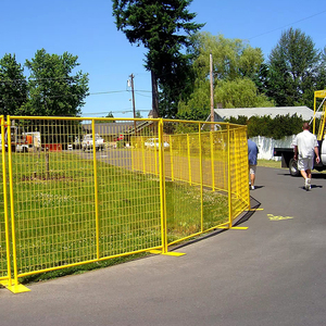 Barriera temporanea di controllo della folla del pannello impermeabile portatile Standard del recinto di sicurezza di evento del Canada per la recinzione sostenibile del sito - Product Image 3