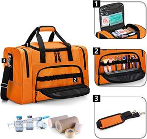 Professionele Grote Medic First Responder <span class=keywords><strong>Trauma</strong></span> Plunjezak Met Schouderband Voor Thuis Bezoeken Klinische Studie Gezondheidszorg - Product Image 3