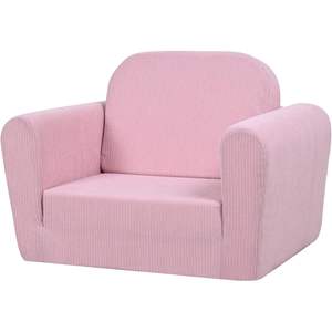 Simple Portable Modern Soft Foldable Corduroy Fabric Kids Armchair Sofa for 3 Years <b>Old</b> Foam Dining Playroom <b>Chair</b> - Product Image 4
