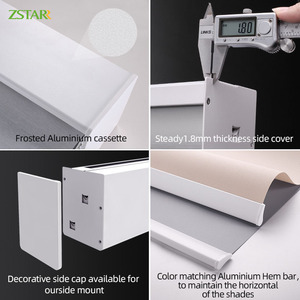 Persianas inteligentes Alexa motorizadas día <span class=keywords><strong>y</strong></span> <span class=keywords><strong>noche</strong></span> cortina enrollable de cebra <span class=keywords><strong>cortinas</strong></span> de tela persianas de ventana de cebra Persianas automáticas - Product Image 5