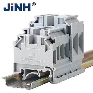 Bornier de raccordement rapide JINH 24A 800V 0.2-2.5mm² sur <span class=keywords><strong>rail</strong></span> <span class=keywords><strong>DIN</strong></span> avec embout de fin de circuit - Product Image 5