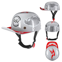 Casquette de baseball vintage style gangster, demi-casque, cyclisme quatre saisons, unisexe, certifiée ABS DOT