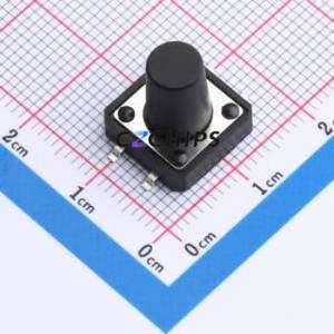 TS016-TBW1FH13.0 Tactile Switch SMD-4P,12x12mm Switch Single Pole Single Throw Round Button 2.5N Vertical Mount - Product Image 1