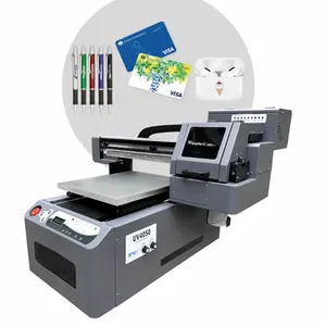 Mesin cetak uv penggunaan rumah dengan 4050 4060 ukuran flatbed mesin cetak uv untuk kaca akrilik kayu kanvas printer uv