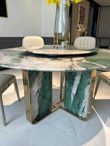 Piedra Natural de lujo, losa de mármol de Brasil, cuarcita verde de lujo para sala de estar, comedor, dormitorio - Product Image 4