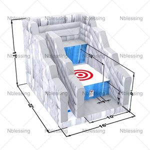 Jeu de sport commercial jeu de saut de <span class=keywords><strong>falaise</strong></span> gonflable cascades airbag pour enfants et adultes - Product Image 5