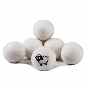 Venta al por mayor de fábrica, paquete de 6 bolas de secador de lana reutilizables orgánicas XL 100%, bolas de secador Natural de origen de Nueva Zelanda <span class=keywords><strong>para</strong></span> lavandería - Product Image 4