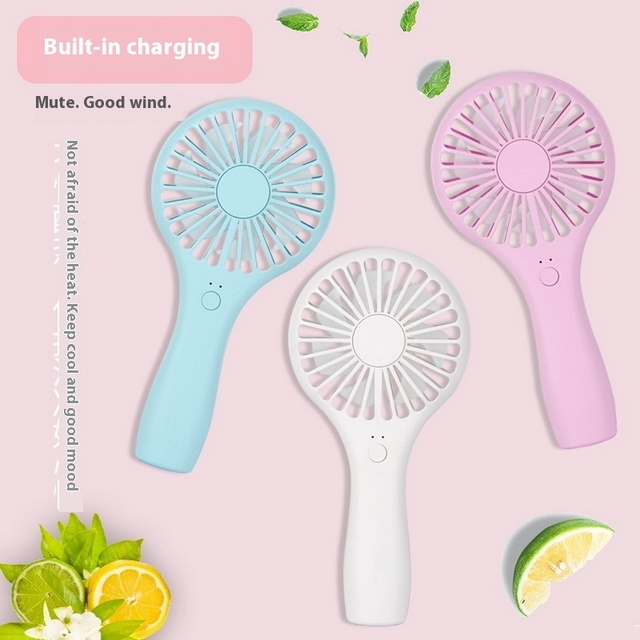 Ultra Quiet Portable Mini Handheld USB Charging Lollipop Pocket Fan Plastic Air Cooling Brushless Motor Digital Household