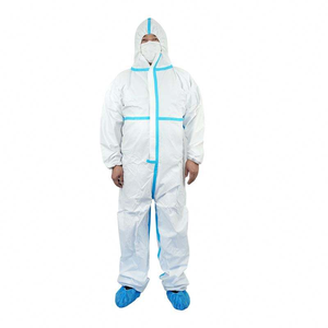 Traje protector desechable de una pieza para granja, ropa de trabajo impermeable a prueba de polvo para granja de cerdos, instrumento veterinario epidémico - Product Image 1