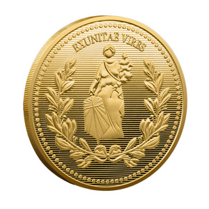 Moneda Conmemorativa de la Francmasonería con León y Diosa, Artesanía Metálica, ENS CAUSA <span class=keywords><strong>SUI</strong></span>, Colección Filosófica, Regalo, Recuerdo - Product Image 2
