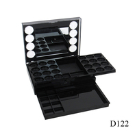 Palette de fard à paupières en plastique 38 couleurs palette de maquillage type push-pull emballage étui de fard à paupières carré