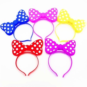 Diadema con lazo iluminado Led Glow Dots Bowknot Bandas para el cabello de fiesta para <span class=keywords><strong>cumpleaños</strong></span> Celebrar Carnaval Navidad Decoraciones de <span class=keywords><strong>Halloween</strong></span> - Product Image 2