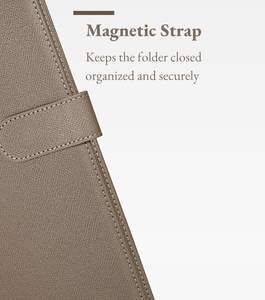 Portafolio Zreal para Mujer y <span class=keywords><strong>Hombre</strong></span>, Carpeta con Clip de Piel Sintética, Organizador de Documentos, Tarjetero, Portaplumas, Hecho en China - Product Image 6