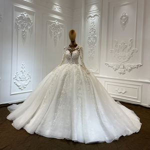 ชุดเดรสงานแต่งงานสำหรับผู้หญิงชุดเดรสยาวประดับเลื่อมลูกปัดทรงยาวหรูหรา LSCJ11จาก Jancember - Product Image 2