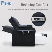 Mobilier de salon de beauté moderne Bain à remous sans canalisation Foot Spa Chaise de pédicure pour salon de manucure