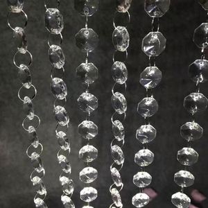 14mm Acrylic Crystal Octagon Bead <b>Curtain</b> Wedding/Stage Ceiling Decor Premium Beaded <b>Strings</b> for Doorways & Events - Product Image 5
