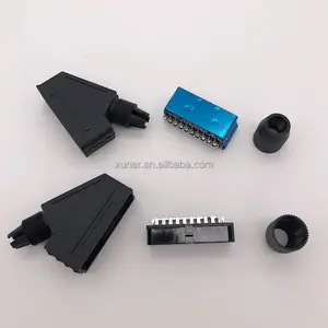 21 Pins Male & Female Scart Connector TV DVD VCR Plug /Socket