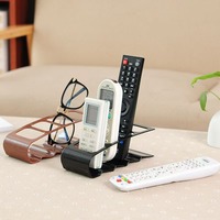 Boîte de Rangement de Bureau en Plastique à un Niveau, Multi-Fonctionnelle, Créative, à Quatre Compartiments, pour Télécommande et Rangement de Salon