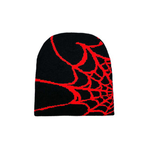 Bonnet tricoté unisexe chaud d'hiver, nouveau bonnet <span class=keywords><strong>en</strong></span> coton brodé d'un <span class=keywords><strong>araignée</strong></span> de dessin animé, bonnets skullies, cadeaux pour garçons - Product Image 5