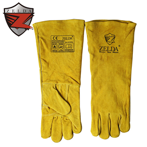 Guantes de Soldadura Zelda de Cuero Vacuno de 18 Pulgadas - Product Image 3