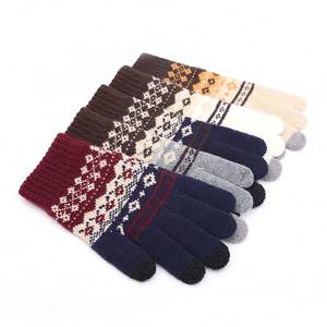 Vente Flash : Gants d'hiver amusants unisexes en coton/polyester/spandex tricotés et chauds pour écran tactile, avec logo personnalisé pour usage quotidien - Product Image 6