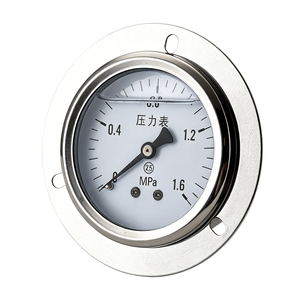 Manomètre entièrement en acier inoxydable ZX-6-8 0-300psi, à montage arrière, rempli <span class=keywords><strong>de</strong></span> glycérine et d'huile <span class=keywords><strong>de</strong></span> silicone - Product Image 1