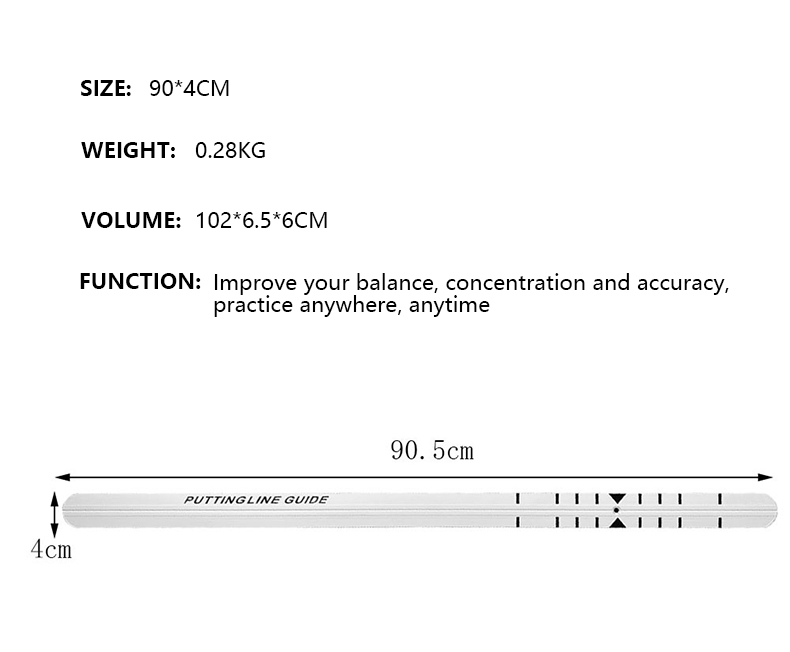 PGM JZQ026 outdoor putting guide golf putting practice ruler line