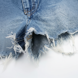 กางเกงขาสั้นผ้ายีนส์แฟชั่นระบายอากาศได้ดีแห้งเร็วพร้อมป้ายกำกับตามสั่ง - Product Image 1