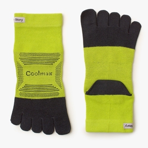 2025 automne haute qualité coton Spandex séchage rapide Sport bonneterie noir blanc rouge cheville longueur course hommes personnalisé cinq orteils chaussettes - Product Image 5
