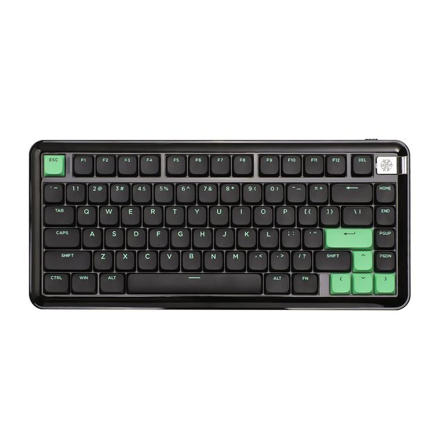 YUNZII L75 Low Profile Wireless Mechanical Keyboard, 75% Portable, Tri Mode Gasket Structure,Custom RGB Backlit Gaming Keyboard
