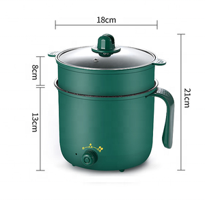 Nuova Pentola Multifunzione da 1,8L con Protezione da Surriscaldamento, Padella Elettrica Antiaderente, Pentola per Cottura a Caldo con Vaporiera - Product Image 6