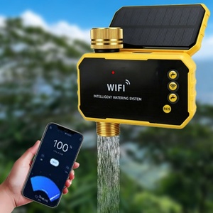 Solar-powered Low-consumption Wireless Wi-Fi Water Valve <b>Timer</b>; ZigBee <b>Timer</b> Unlimited Battery Life Brass Head Drip Irrigation - Product Image 1