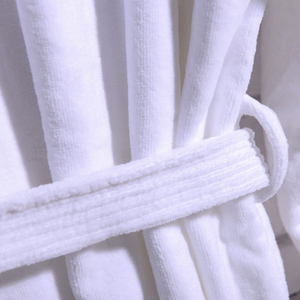 Peignoir de bain en tissu éponge 100 % coton - Robe unisexe <span class=keywords><strong>mi</strong></span>-longue épaisse, douce et absorbante - Product Image 3