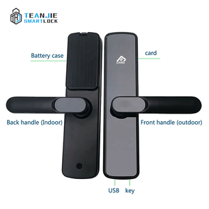 قفل ذكي إلكتروني للأبواب يعمل بتقنية واي فاي و<span class=keywords><strong>RFID</strong></span> وتطبيق TTLock وبطاقة ذاكرة مع برنامج مجاني لأبواب الفنادق الخشبية والألومنيوم - Product Image 3