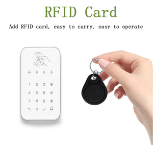 Nhà Máy Bán Buôn RF <span class=keywords><strong>433MHz</strong></span> Cảm Ứng Không Dây Mật Khẩu Bàn Phím Cho Tuya Hệ Thống Báo Động Hỗ Trợ Thẻ RFID Và Chuông Cửa Báo Chí - Product Image 2