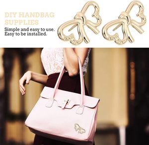 Double Heart Butterfly <b>Bag</b> Buckles Pcs Zinc Alloy Diy <b>Bag</b> Hardware <b>Accessories</b> X Inch For Purse Making And Handbag Repair - Product Image 5