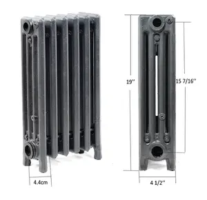 Radiateur en fonte, 19 et 25 pouces, 4 tubes, hauteur américaine, pour chauffage de l'eau chaude à domicile, etats-unis et Canada, offre spéciale