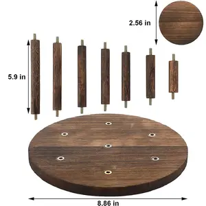 Action Figure Stand espositore in legno multilivello Riser Organizer per Display