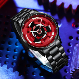 Montre à quartz avec lumière nocturne 3D rotative, design anime 'Yeux rouges', vente en gros transfrontalière, livraison directe - Product Image 5