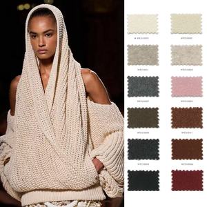 Fil chenille 100% laine mérinos, motif brut, écologique, pour la couture et le tricot, 120 couleurs, marque NSF - Product Image 1