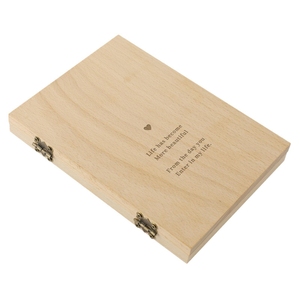 Marco de Fotos Doble de Madera al por Mayor con Grabado Láser para Parejas, Ideal para Aniversarios - Product Image 4