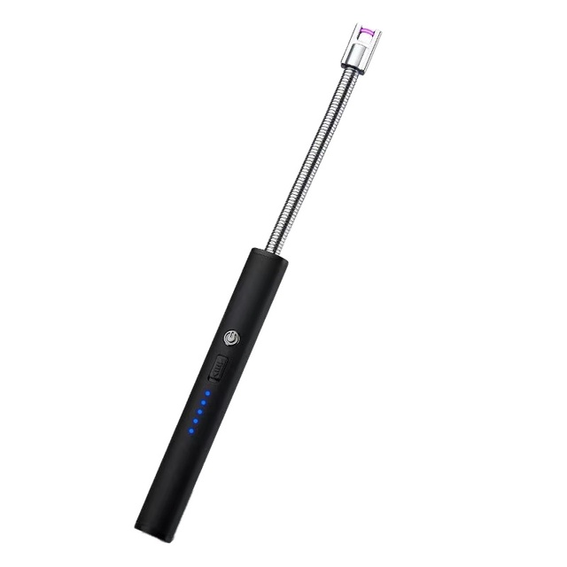 Multifunctional Electronic Lighter Rechargeable Scorch Torch Electronic Candle Lighter Refillable for Camping BBQ Lighter