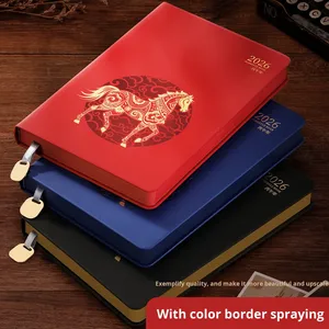 2026 A5 Thickened <b>Planner</b> Notebook with 365 <b>Days</b> Calendar Custom Logo Thread Sewn Cover Office Diary - Product Image 4