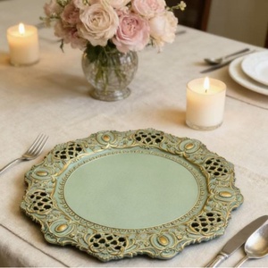 Esclusivo per le Vendite Transfrontaliere: Piatti Decorativi Traforati in Stile Europeo Vintage, Lusso Leggero Retrò per la Casa - Product Image 1