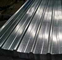 Tôle de toiture en tôle de fer galvanisée revêtue de zinc en aluminium ondulé pour maison